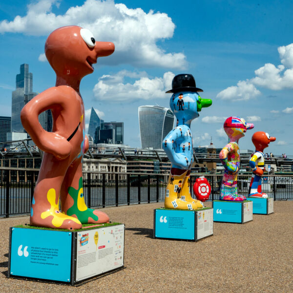 Morph Sculptures as part of Morphs Epic Art Adventure by Tate Modern in London