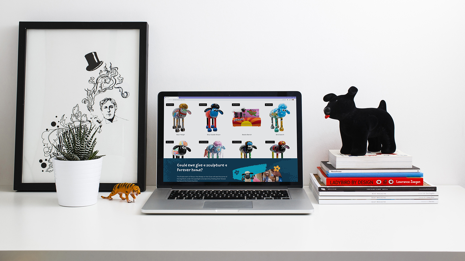 Wild in Art event website - sculptures